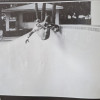 Jim tastes the tiles with room to move. - Mike Greene&#039;s Tomoka Moonforest Skatepark - Photos by Kathy Jaeger in Skate Magazine 1979