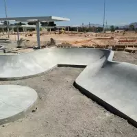 Craig Ranch Skatepark under construction - Pic by Ken Coombs