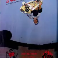 Bustin Justin Lynch, Alva Ad from Thrshaer on the vert ramp. Mike McGills Skatepark - Carlsbad CA