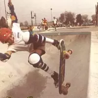 Tony Hawk - fakie ollie in the Pomona Pipe &amp; Pool &quot;L Pool&quot;.