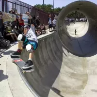 Christian Hosoi - Layback grind @ Upland Skatepark - Upland, California, U.S.A.