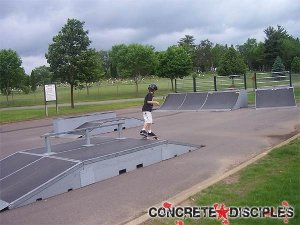 Rocket Park Skatepark - Anoka, Minnesota, U.S.A.