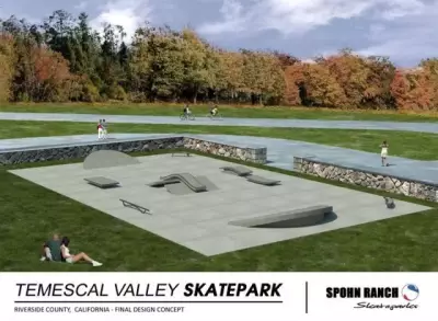 Temescal Valley Skate Spot / Deleo - Riverside, California, USA