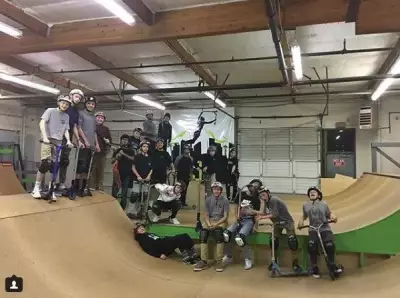 Indoor scooter park - Pacific Scooter Experience