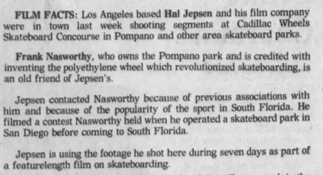 Cadillac Wheels Skateboard Concourse - Pompano Beach FL - Fort Lauderdale News 09 May 1978, Tue ·Page 24