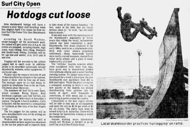 Surf City - San Angelo Texas - San Angelo Standard-Times Fri, Jul 20, 1979 ·Page 17
