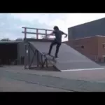 Ålykkevej Skateboarding (slow motion)