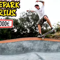 El MEJOR SKATEPARK en PUEBLO DIMINUTO‼️ Skatepark Dosrius - Aaron Vega Skate