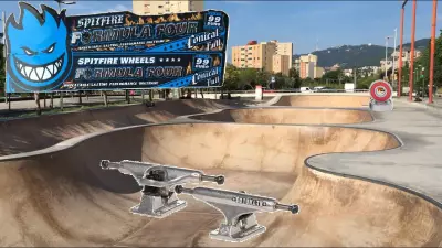 Spitfire Conical Full 99A 54mm - Quick Test - Skatepark Canyelles, Barcelona
