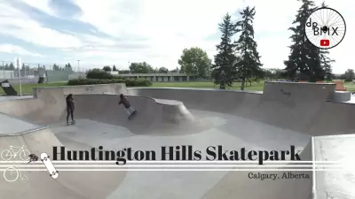 Huntington Hills Skatepark Tour  Calgary Alberta