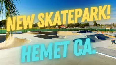 New HEMET CA. Skatepark TOUR! | SoCal&#039;s latest skateplaza | Inland Empire Biddel Park, Hemet Ca.?