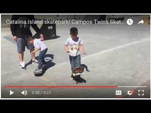 Catalina Island skatepark! Campos Twins Skateboarding New &amp; Improved Avalon Board park Check it out