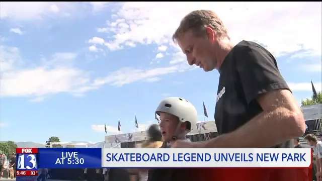 Tony Hawk Unveils New Skatepark in Salt Lake City