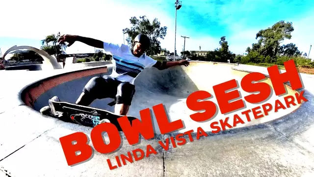 Linda Vista Skatepark peanut bowl session