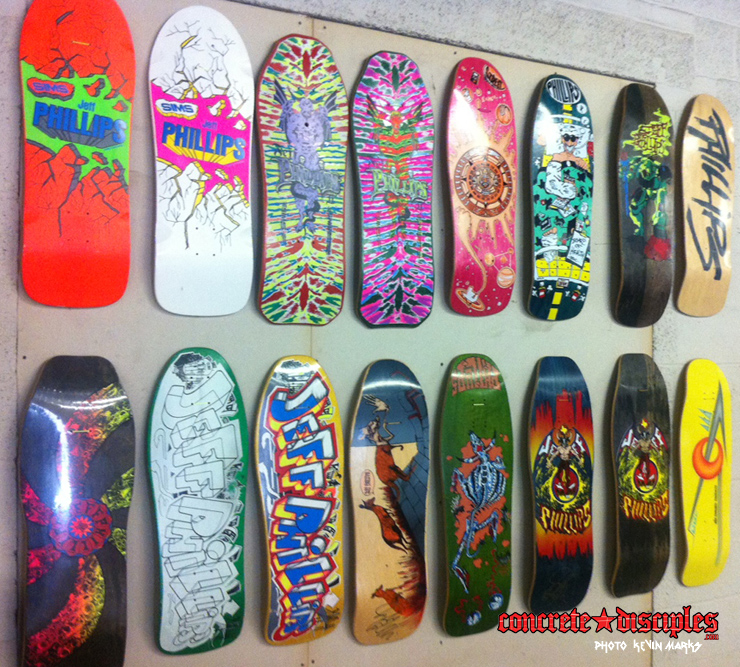 The vintage Jeff Phillips board collection