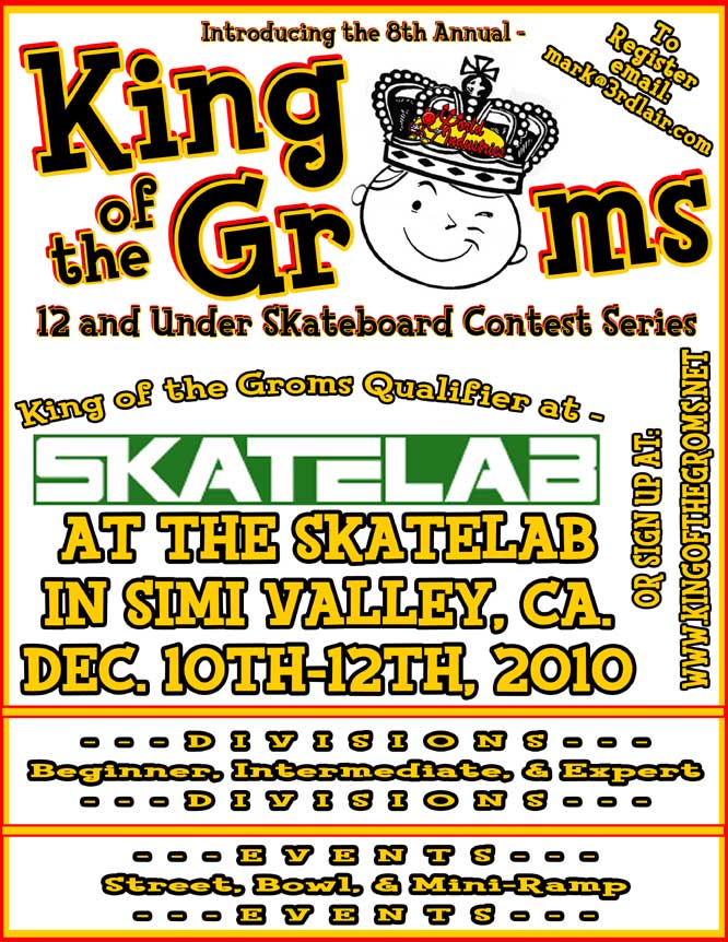 King of the Groms - Skatelab this weekend