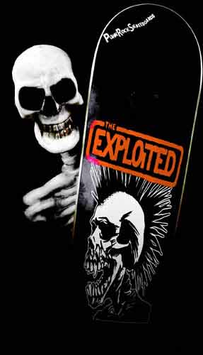 Exploited Punk Rock Skateboards Deck