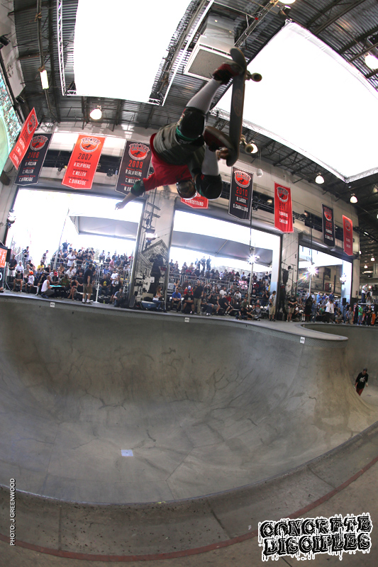 Steve Caballero was not as consistent as normal. Throttling through some pain to get 8th place.