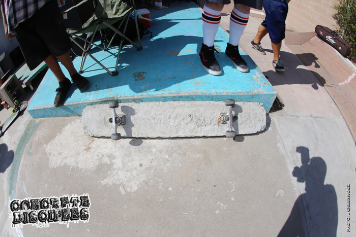 The parking block board is gnarly, many gave it a ride, I was wondering why no one rolled in!