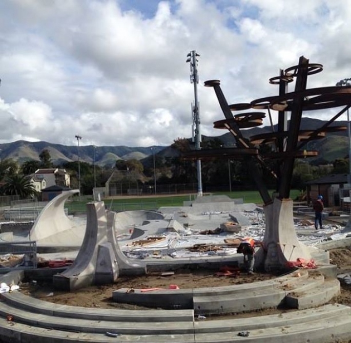 San Luis Obispo Skatepark is coming along and the expected Grand Opening is Feb. 28th.
