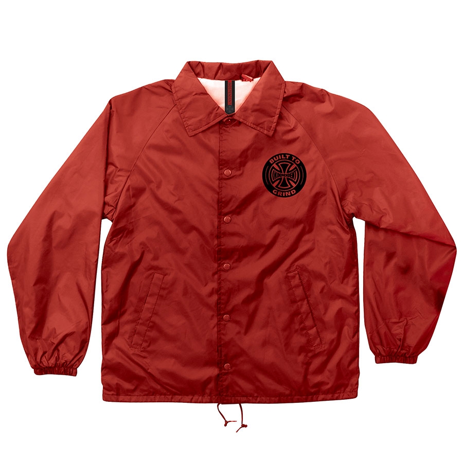 Independent Axiom Coach Windbreaker Jacket – Red-axiom-red-front