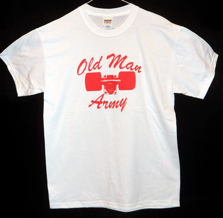 OMA – Truck and Wheel T-Shirt-manarmy-white