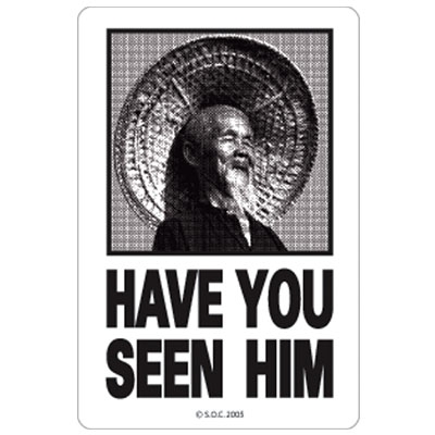 Powell Peralta Have You Seen Him? Animal Chin Sticker