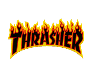Thrasher Flames Decal Large