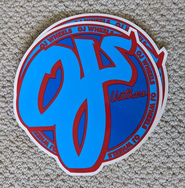 8.5 inch OJ Wheels sticker
