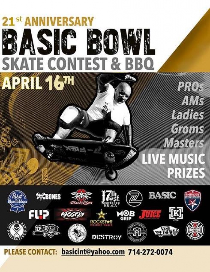 21st Basic Bowl BBQ, April 16th, 2016