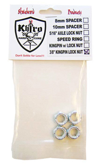 Khiro Axle Locknut nut set, 3/8 inch-kingpin_locknut_0_375