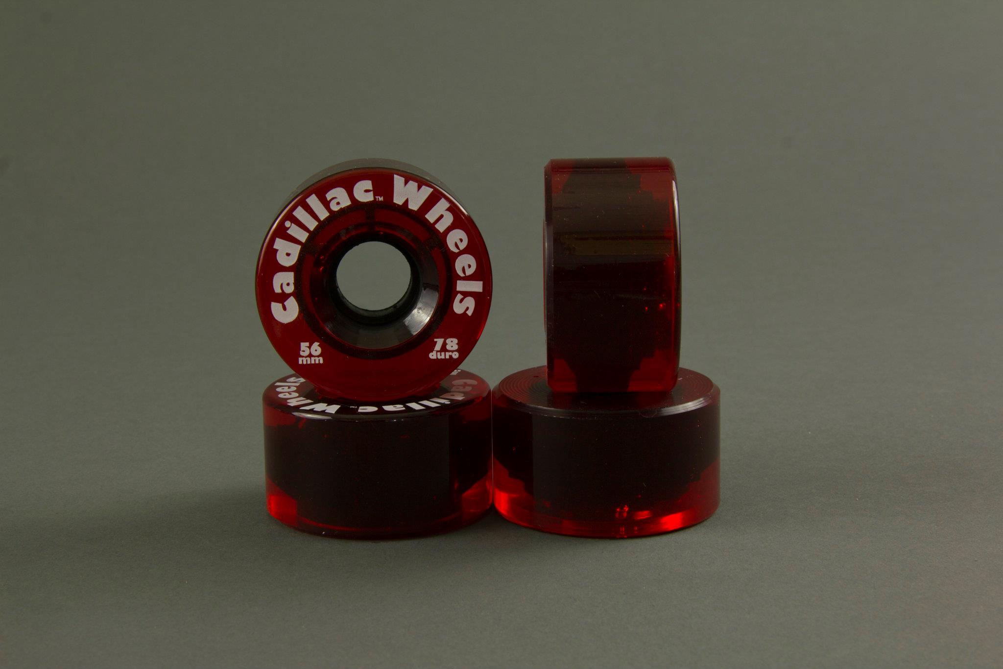 Cadillac Skateboard Wheels – Red Color 56mm-wheels-red