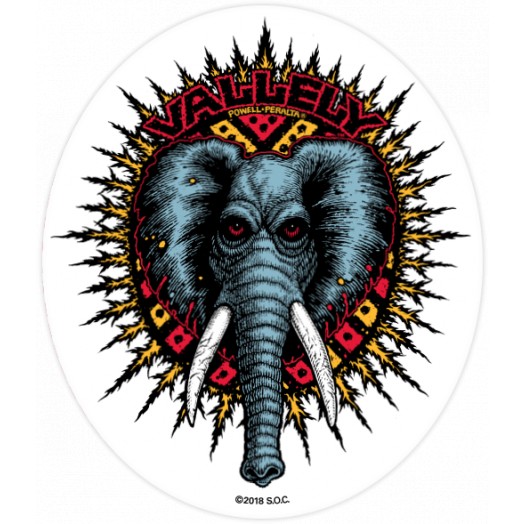 Powell Peralta Mike Vallely Elephant Sticker