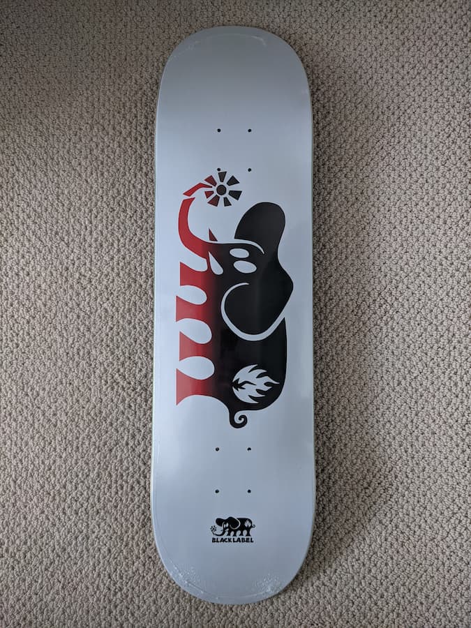 Black Label Skateboards Elephant Sticker