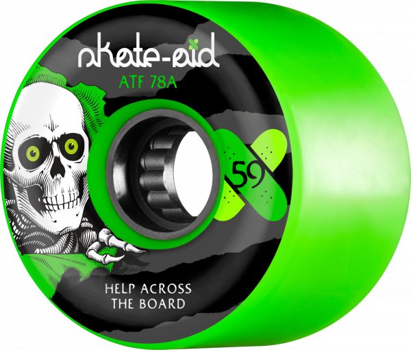 Powell Peralta Skate Aid ATF 59mm Green Wheels