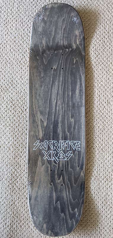 Sacrifice Skateboards –  Metal Mania Deck 8.75