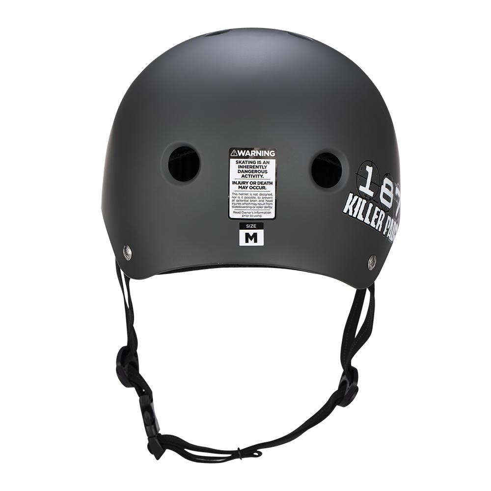 187 Pro Skate Helmet Sweatsaver – Charcoal Matte