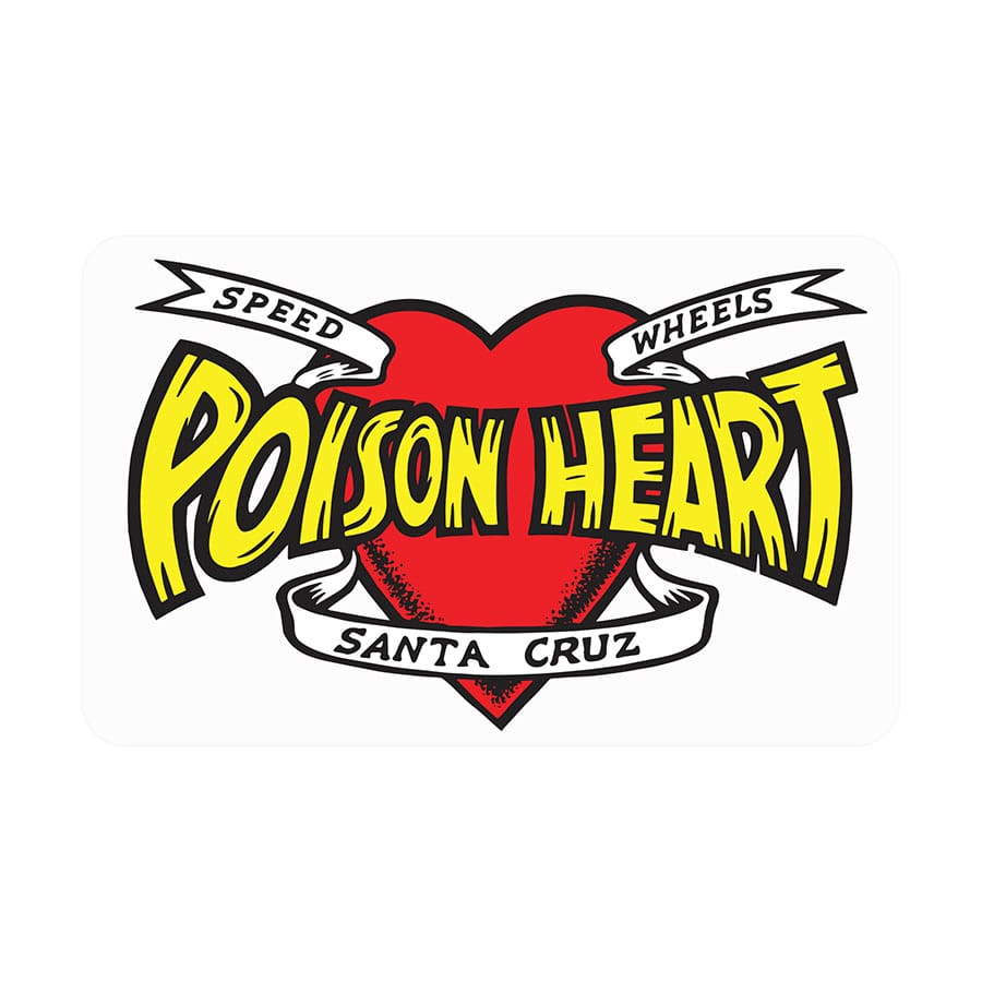 Santa Cruz Poison Heart Sticker