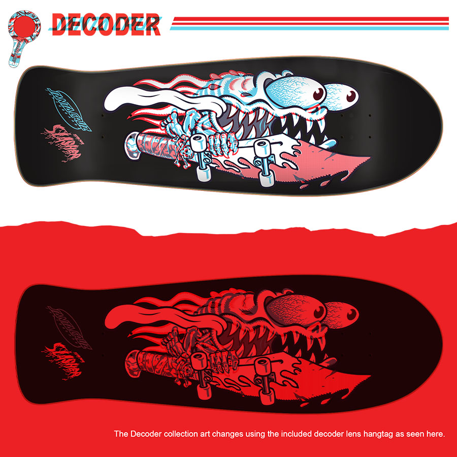 Santa Cruz – Keith Meek Slasher Decoder Reissue Skateboard Deck
