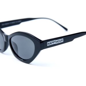 Happy Hour Sunglasses - Mind Melter Provost Gloss Black with Black Lens