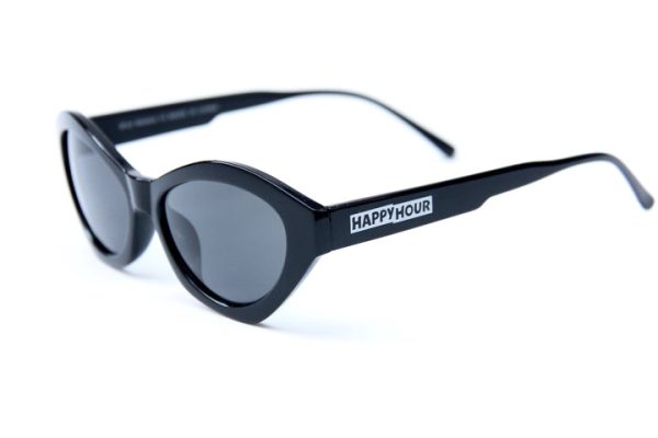 Happy Hour Sunglasses - Mind Melter Provost Gloss Black with Black Lens