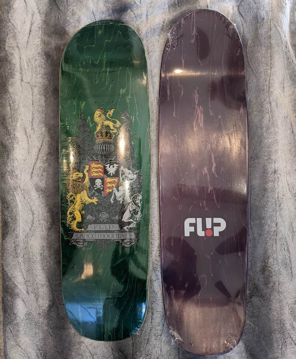 Flip – Lance Mountain Crest Stained Deck Green