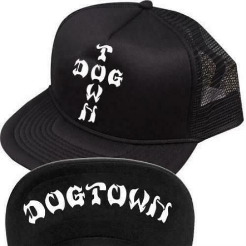 Dogtown - Cross Letters Flip Mesh Hat Black