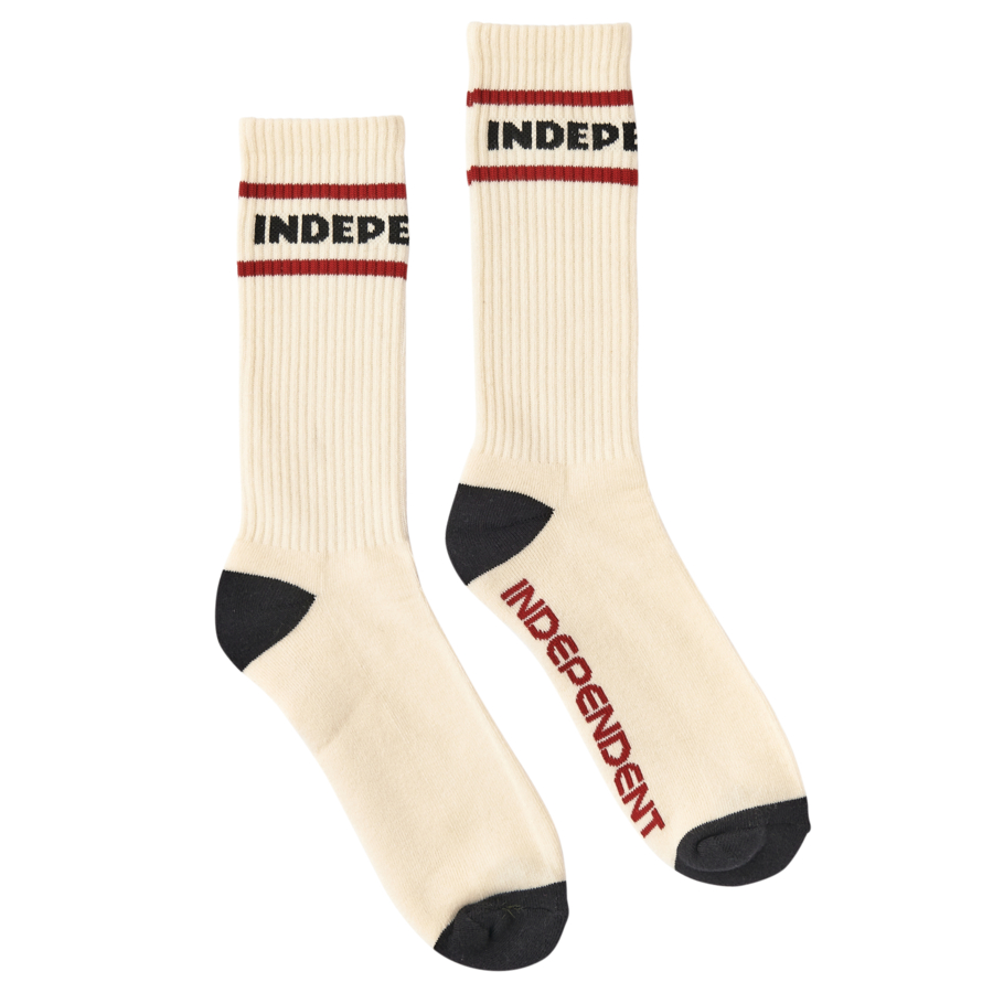 Independent – ITC Streak Crew Socks Natural