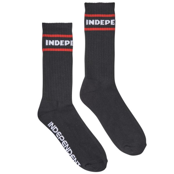 Independent - ITC Streak Crew Socks Black