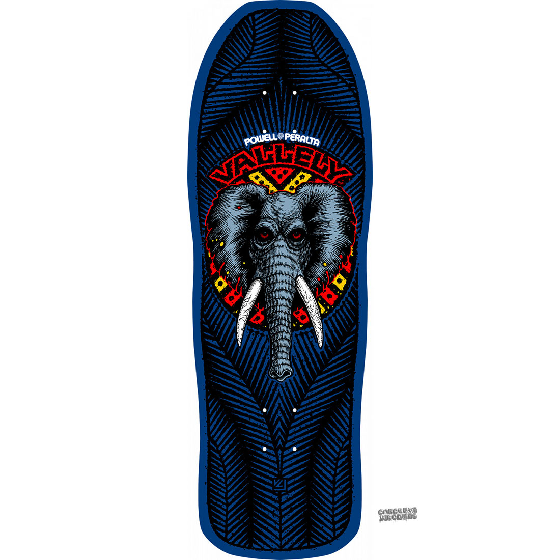 Powell Peralta Mike Vallely Elephant Skateboard Deck Navy