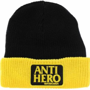 Antihero Reserve Patch Beanie Black/yellow