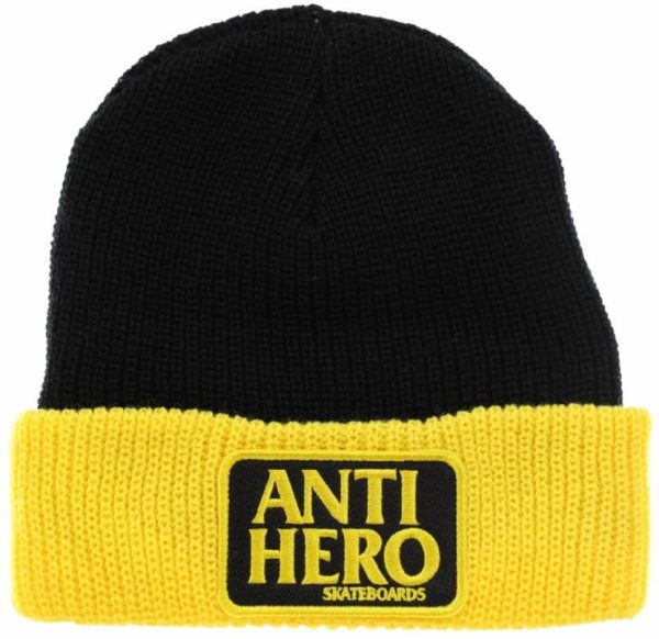 Antihero Reserve Patch Beanie Black/yellow