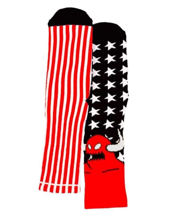 Toy Machine – American Monster Crew Socks Black  One Size