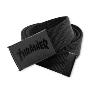 Thrasher Magazine Flames Web Belt Black